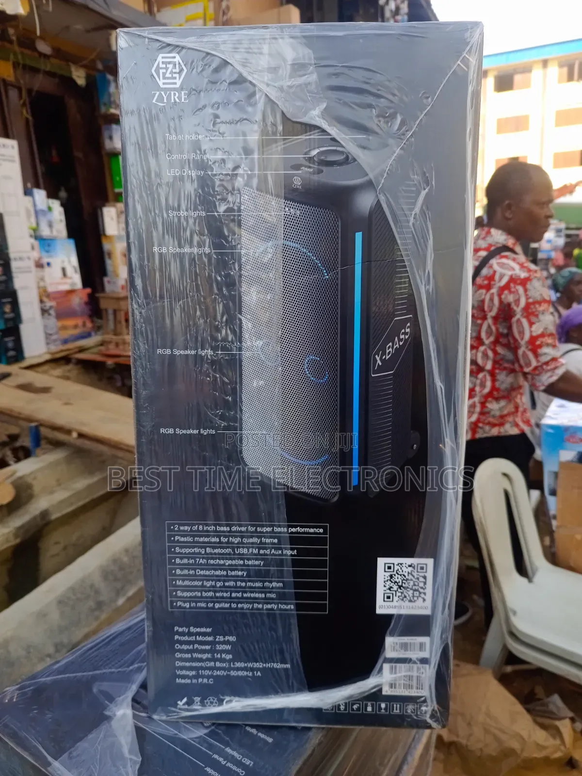Zyre Bluetooth Rechargeable Party Speaker