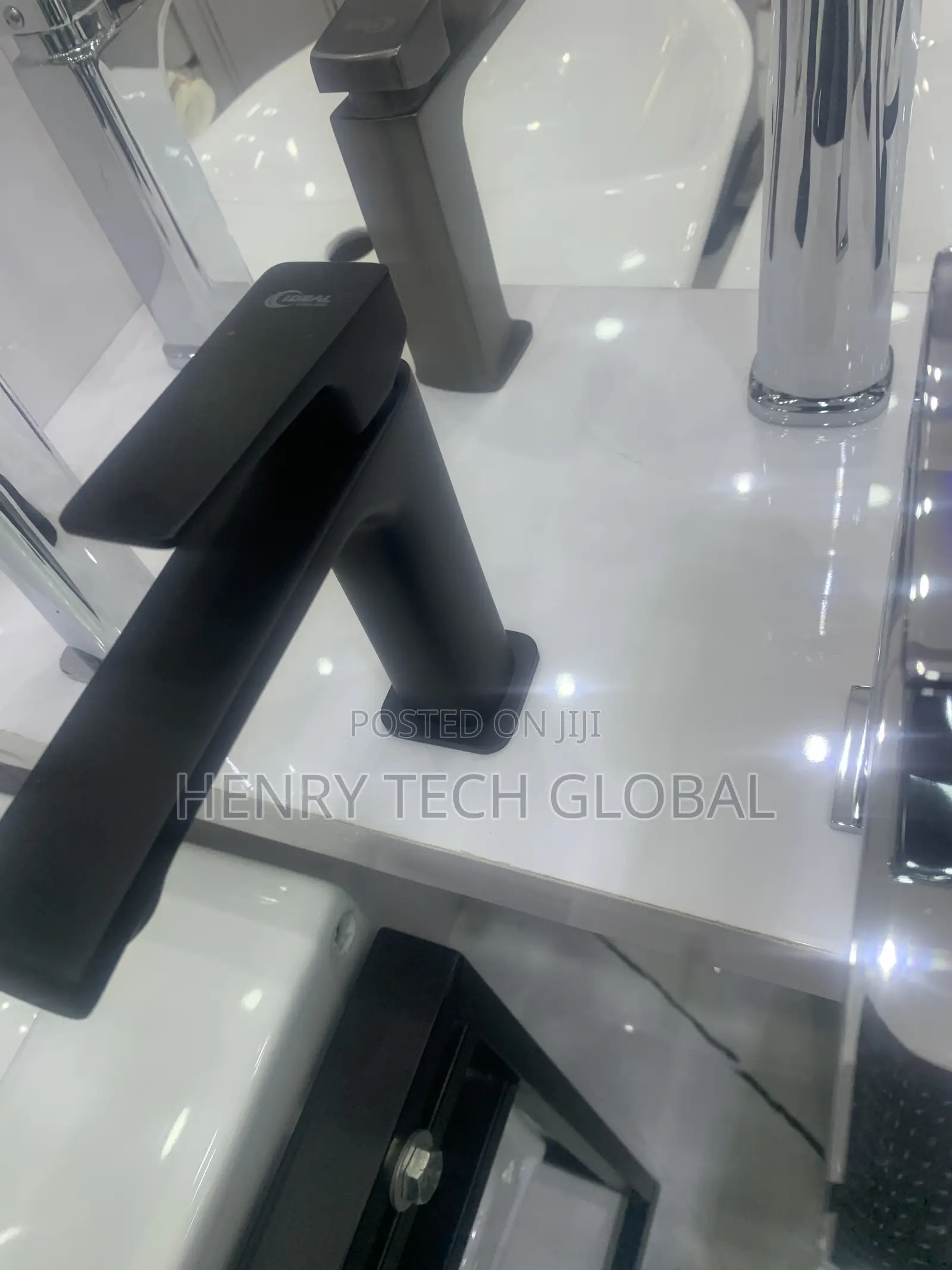 Black Basin Mixer Tap