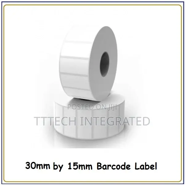 30mm by 15mm Barcode Label