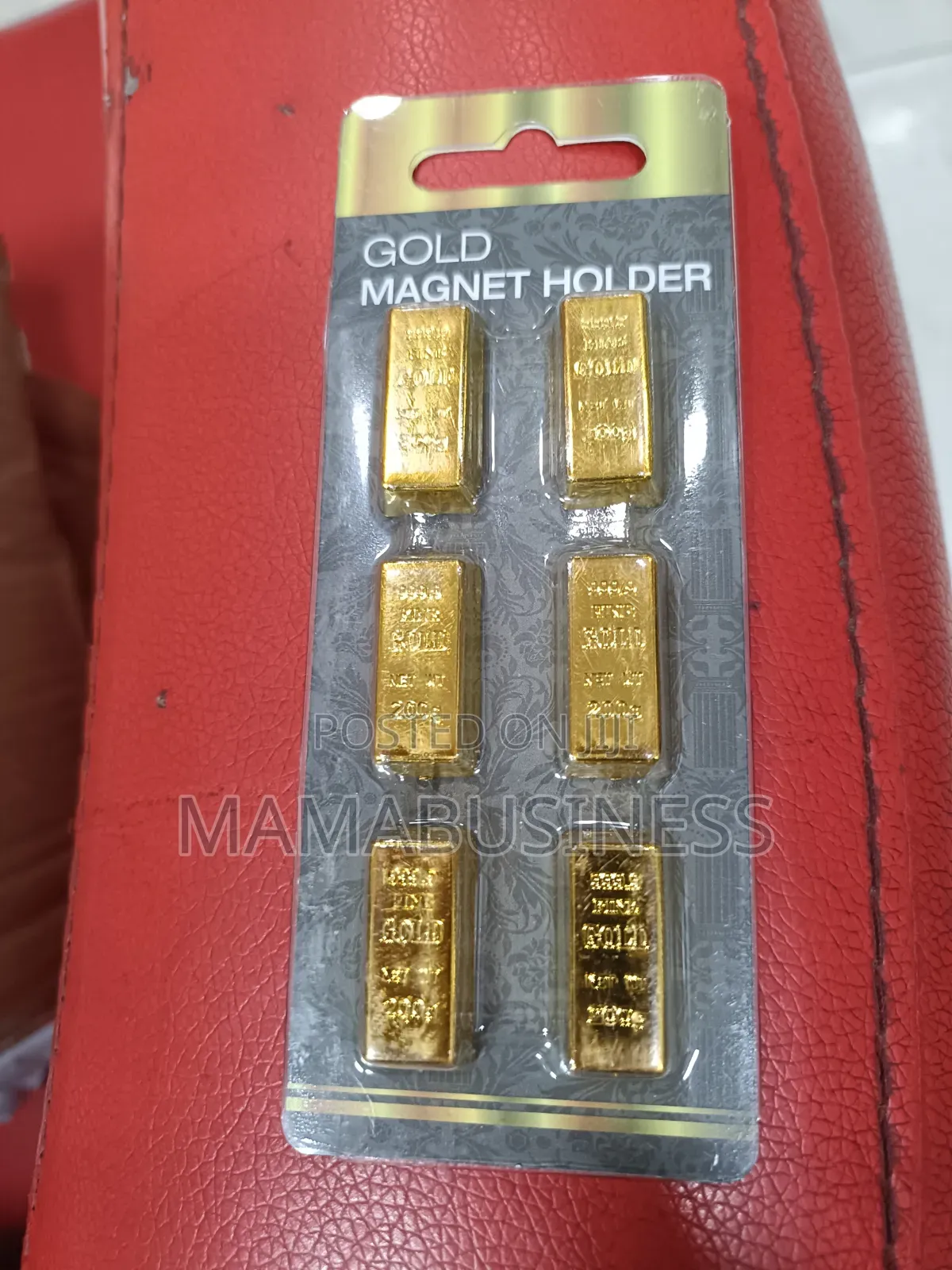 6 in 1 Mini Gold Bar Props Gold Magnet Holder - 200g