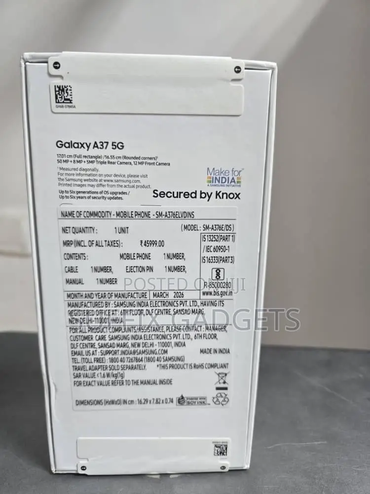 New Samsung Galaxy A37 128 GB Gray