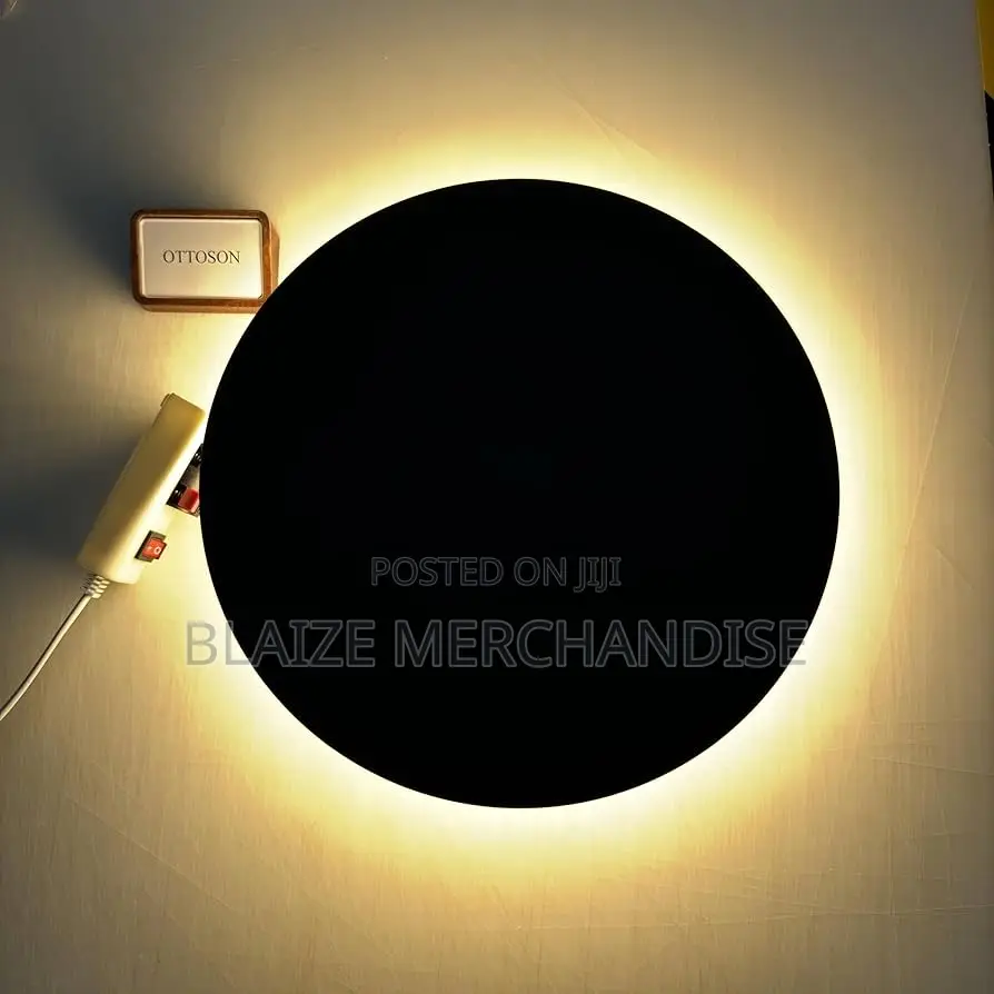 Gold Modern Wall Sconce Round Disc Wall Lighting Metal