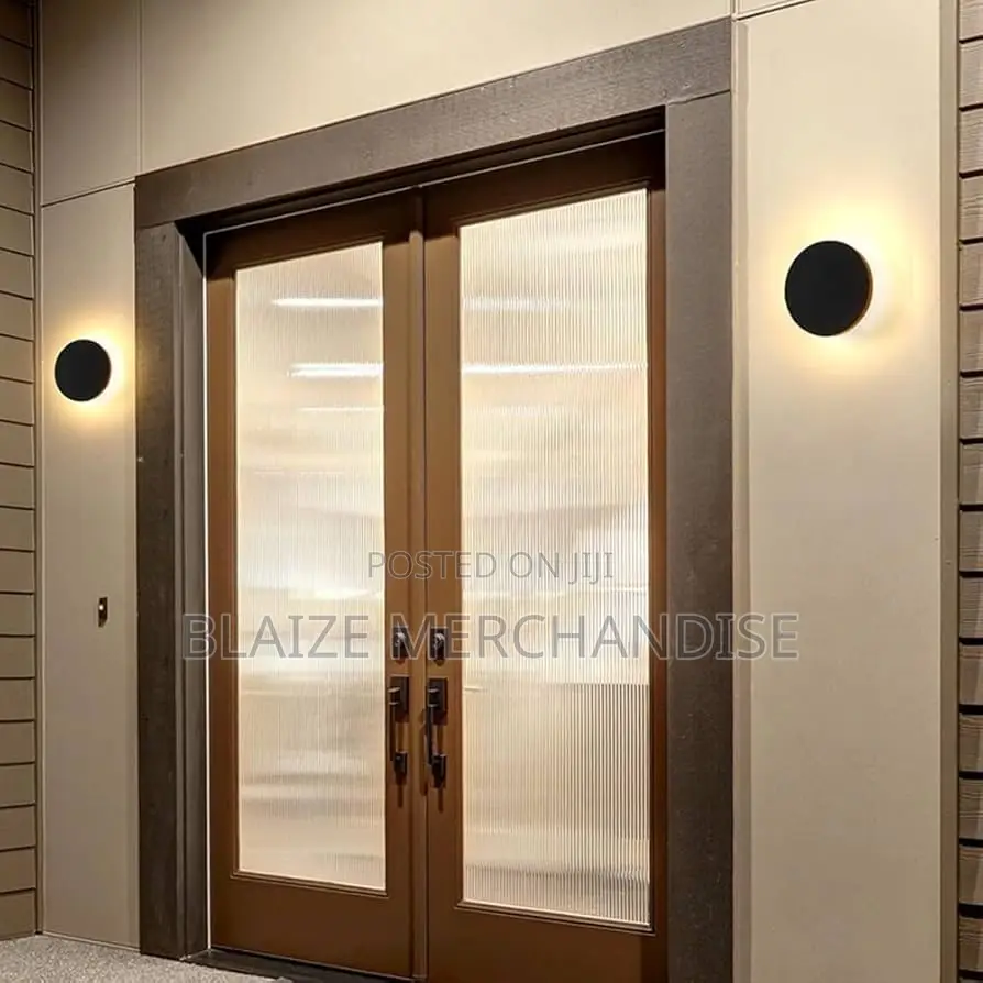Gold Modern Wall Sconce Round Disc Wall Lighting Metal