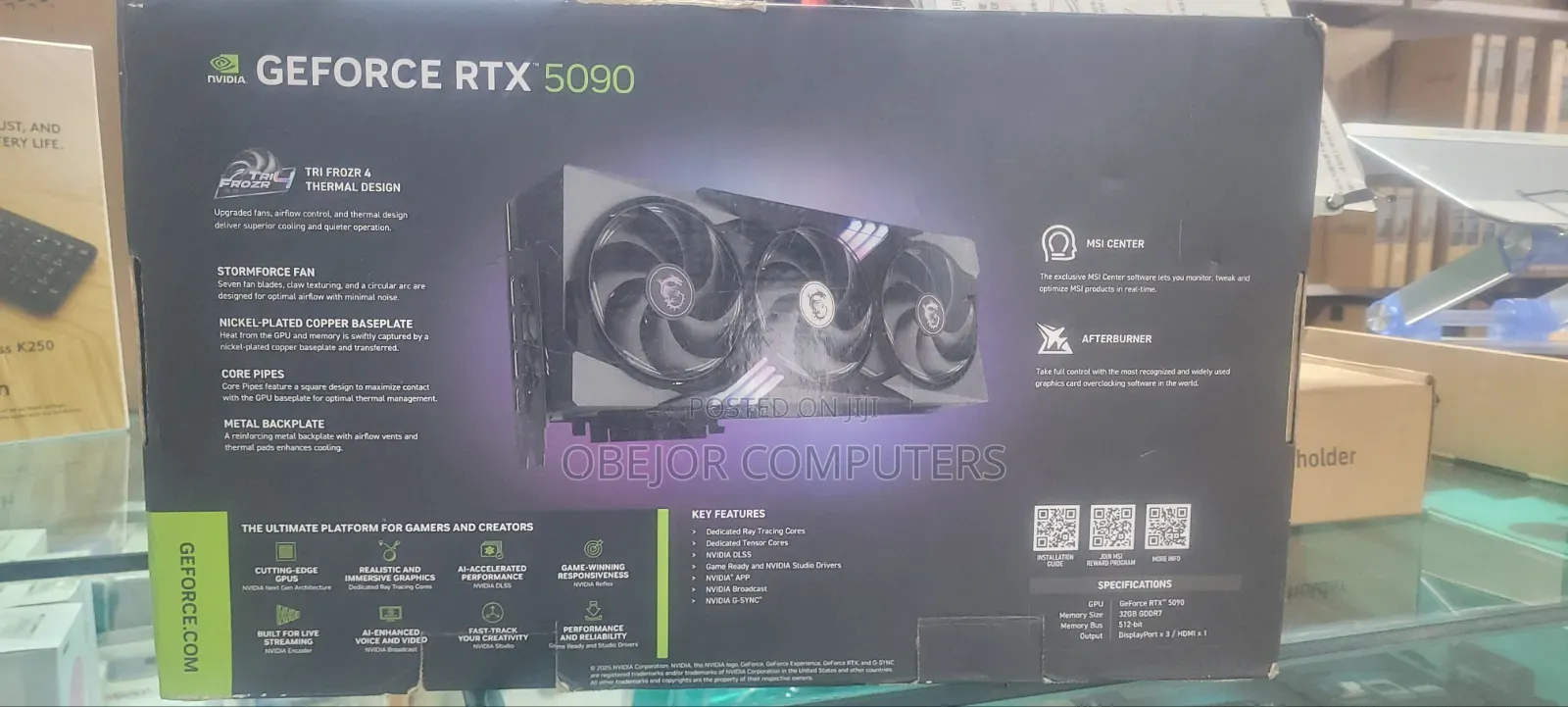 New Desktop Computer MSI model 32GB Nvidia SSD 512GB