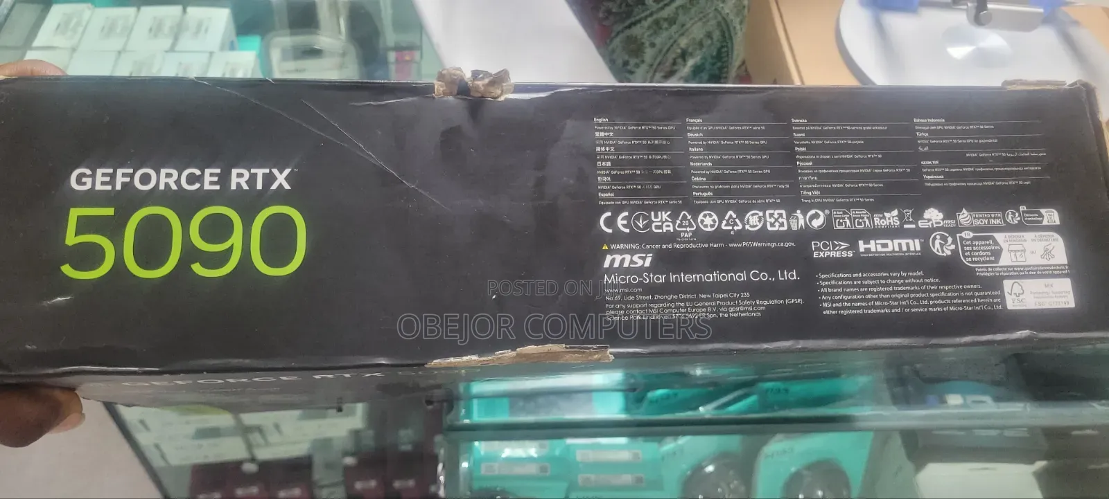 New Desktop Computer MSI model 32GB Nvidia SSD 512GB