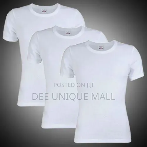 United 3in1 White Plain Round Neck Polo