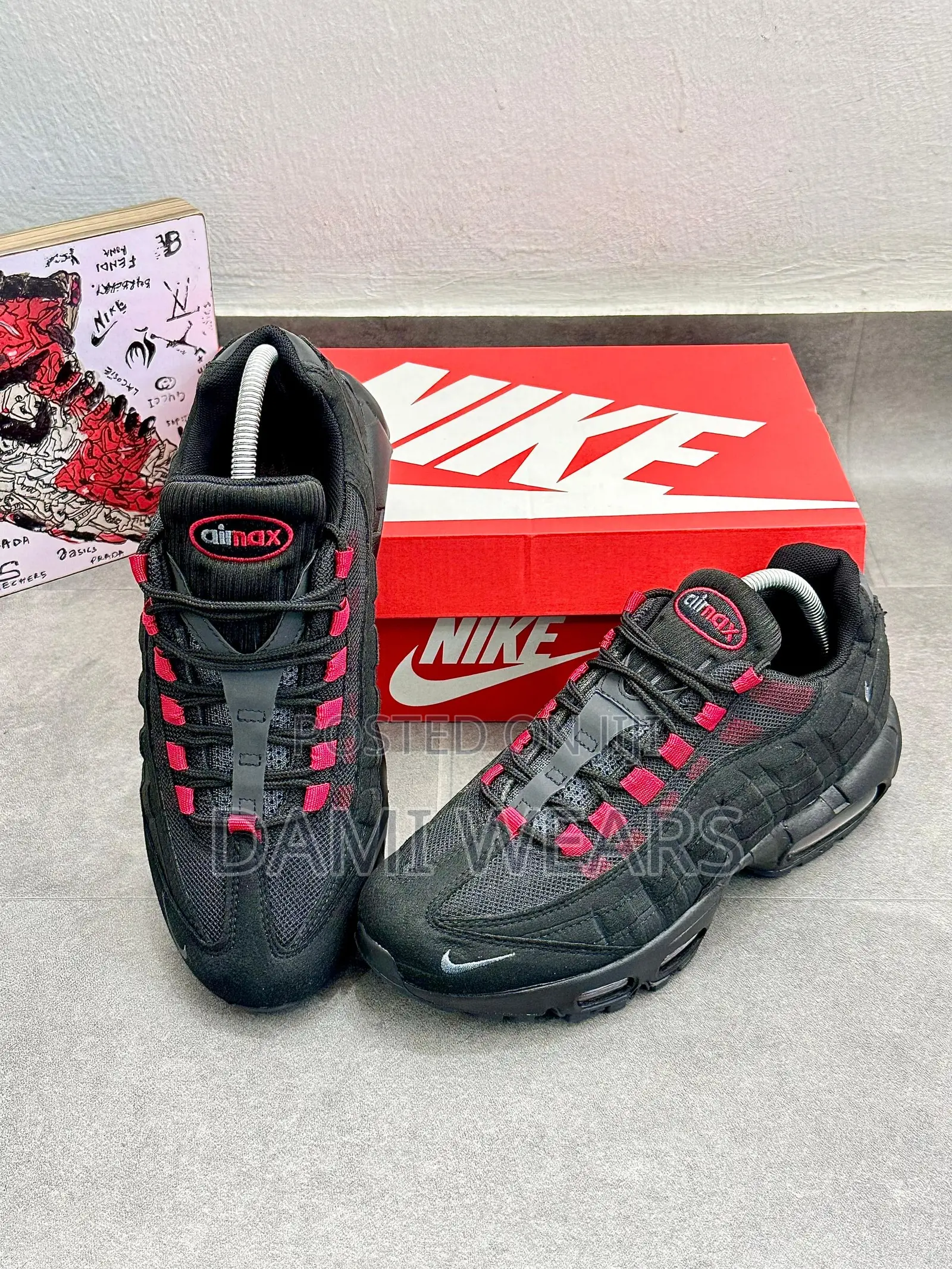 Nike Airmax 95 Og Black and Red