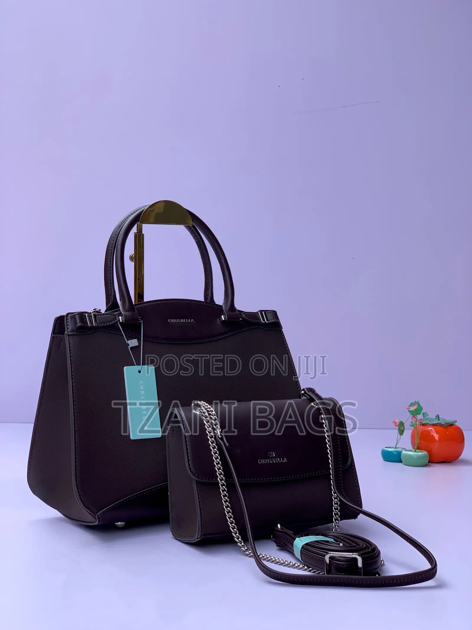 Chrisbella Two-Tone Office Handbag