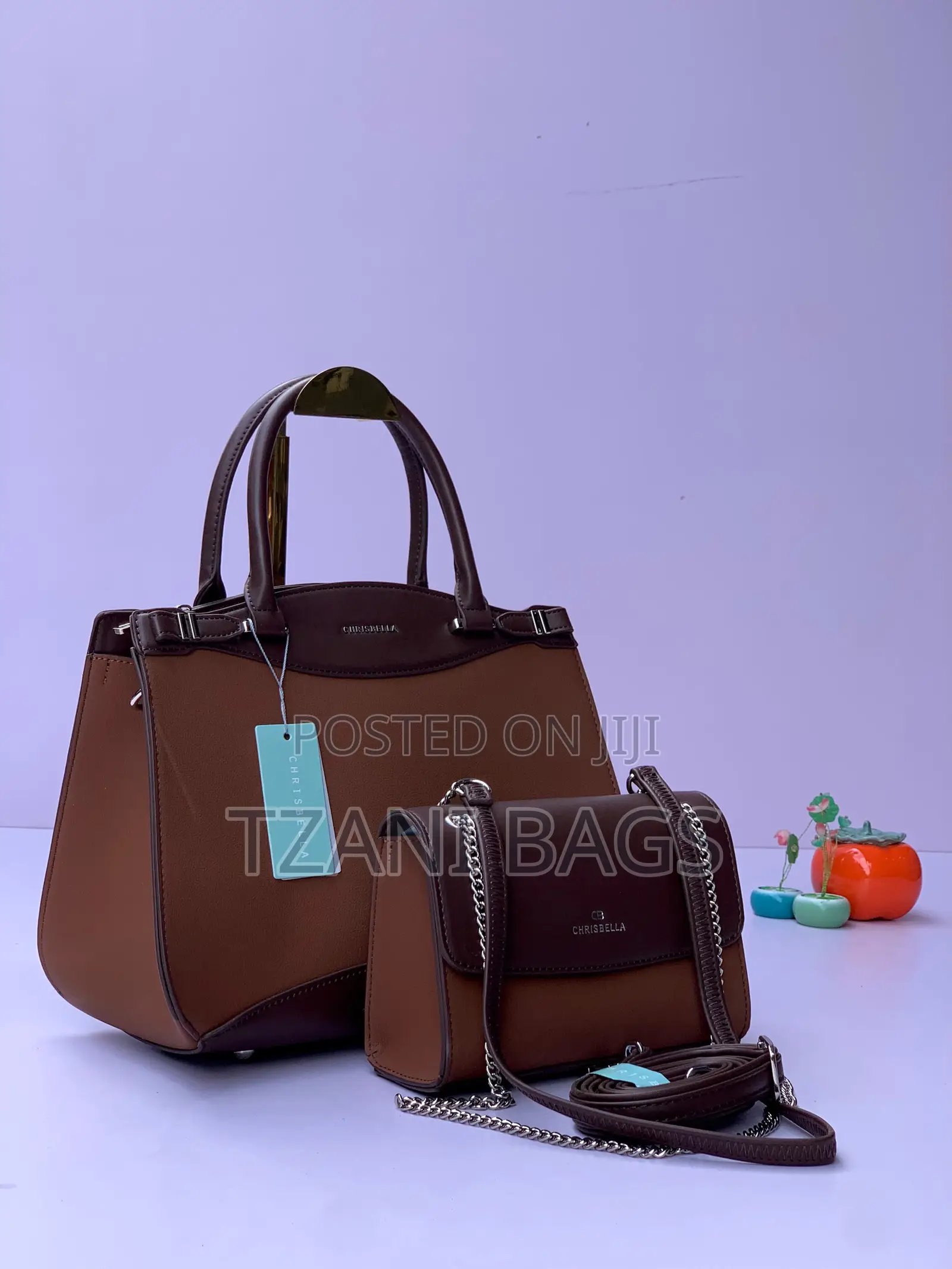 Chrisbella Two-Tone Office Handbag