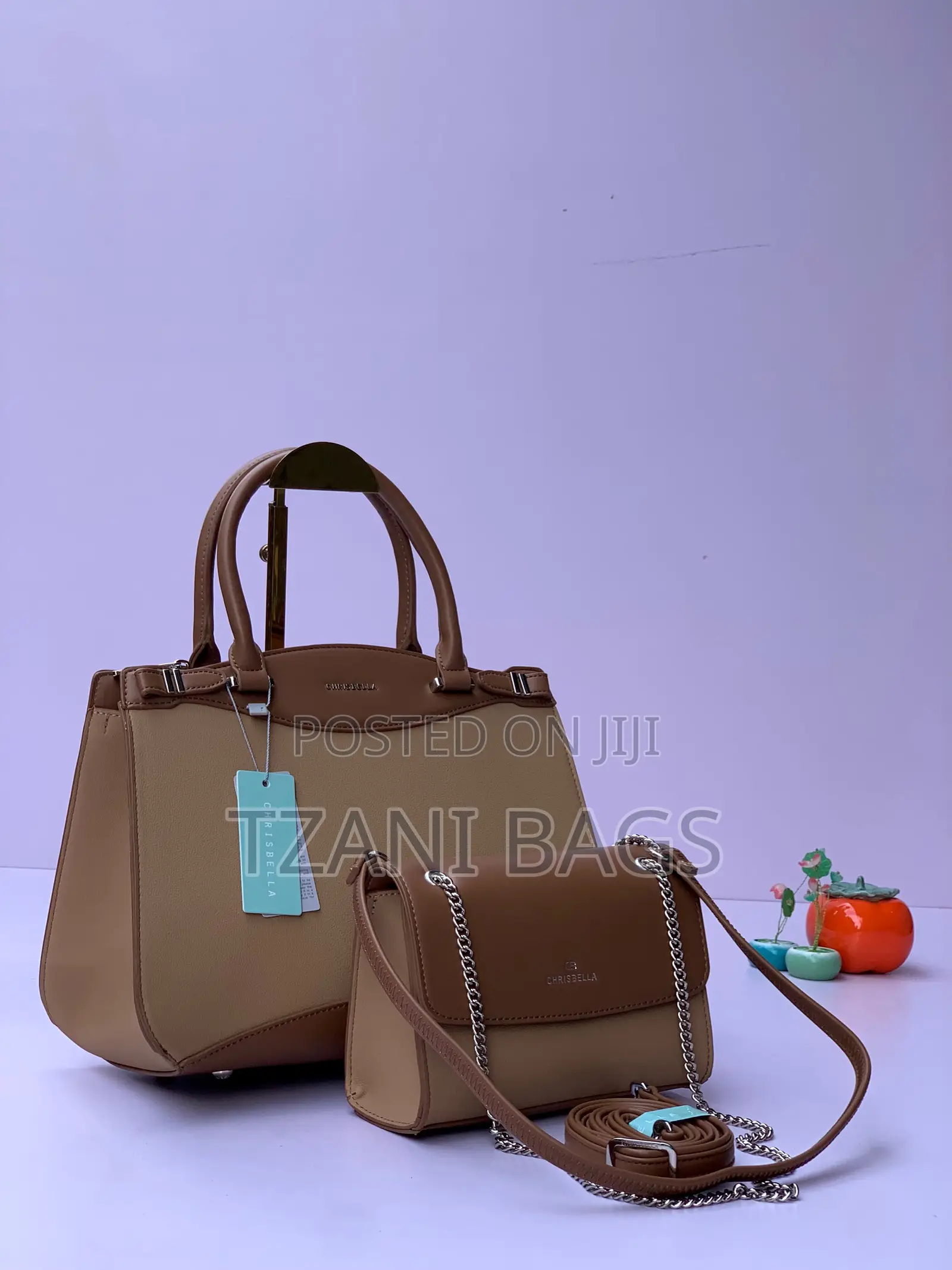 Chrisbella Two-Tone Office Handbag