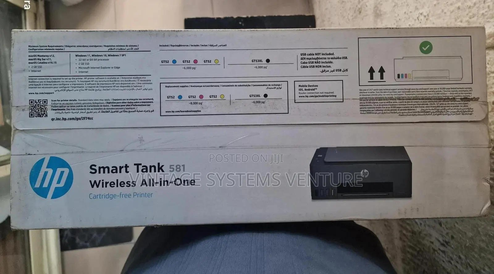 Hp Smart Tank 581 Wireless All-in-One