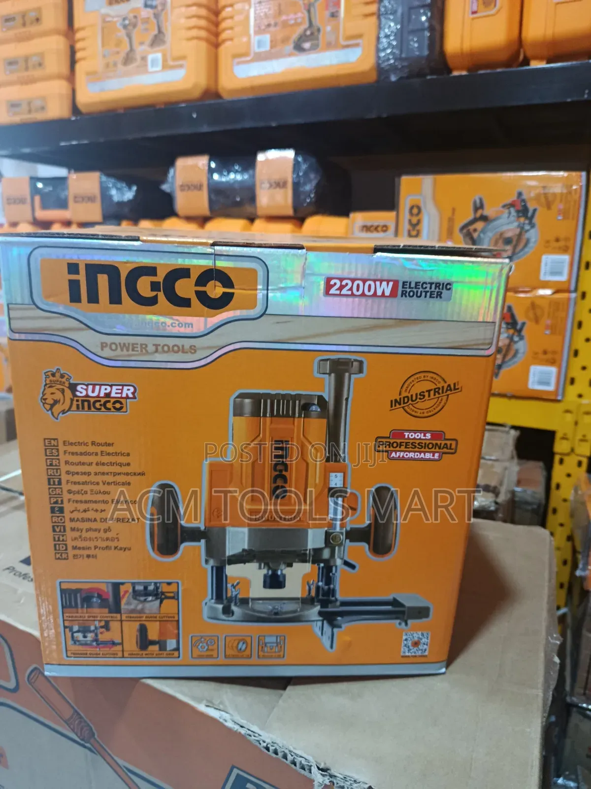Electric Wood Router Rt22008 – High Power Trimming Shaping Machine