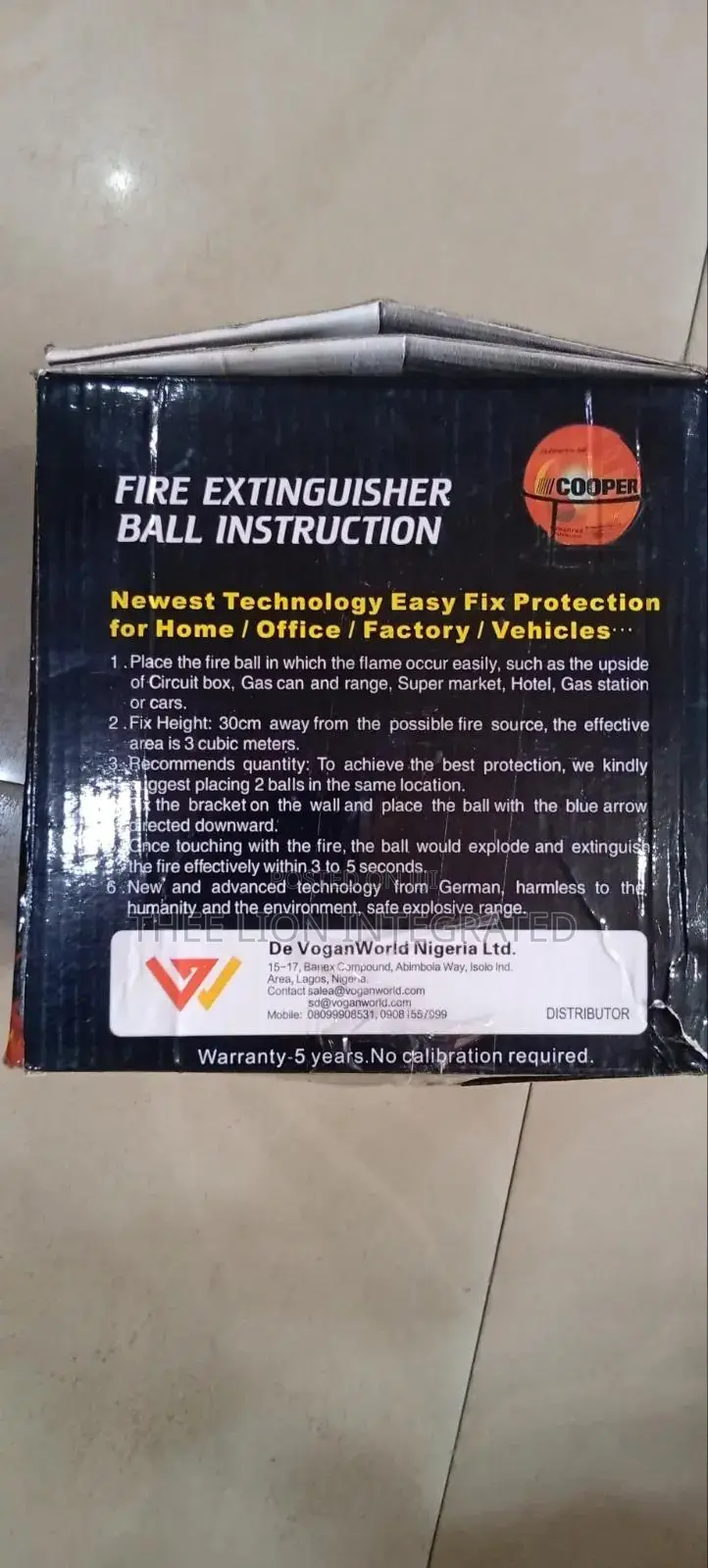 Afo Automatic Fire Extinguisher Ball - Instant Fire Protection