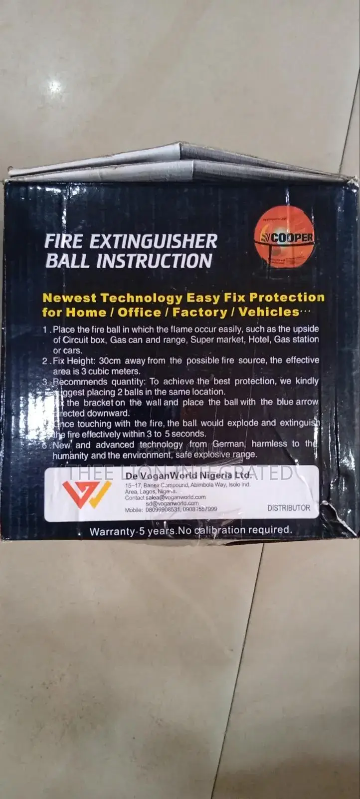 Afo Automatic Fire Extinguisher Ball - Instant Fire Protection