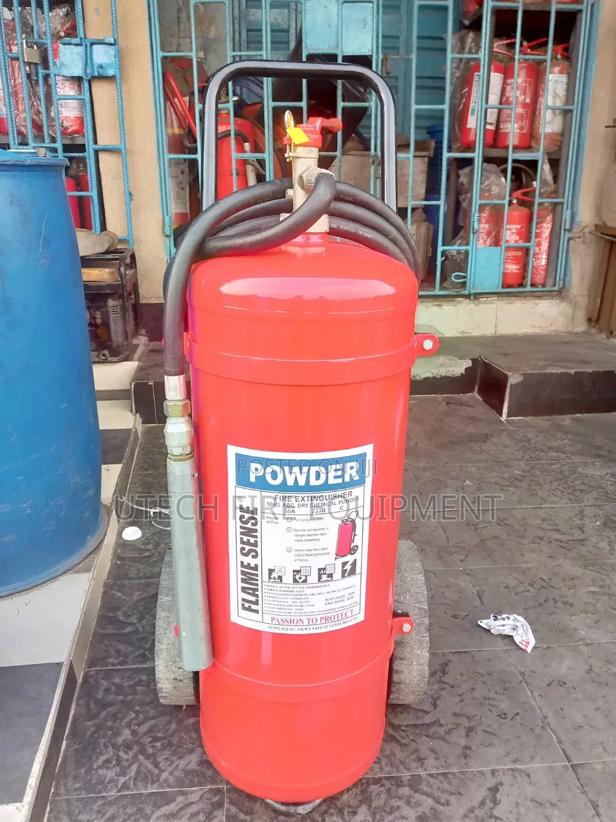 50kg Dry Chemical Fire Extinguisher Use For Firefighting