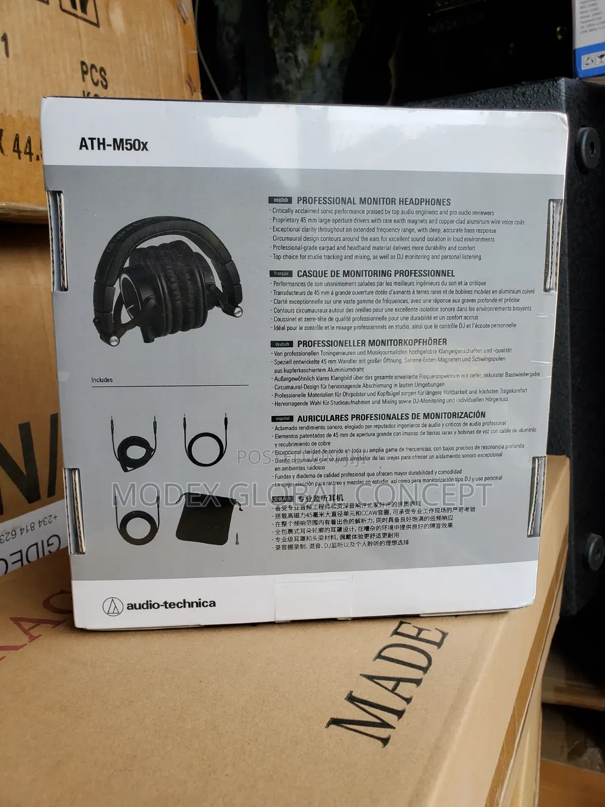 Audio-Technica Ath-M50x Professional Monitor Headphone.