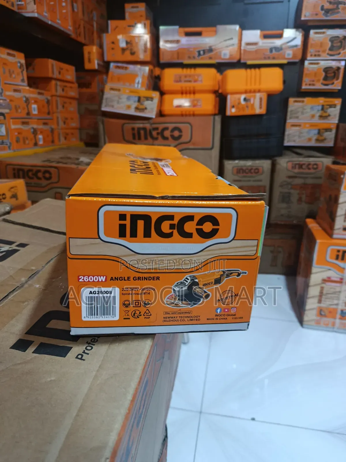 Ingco Angle Grinder Ag26008 – 9” (230mm) Heavy Duty 2600w