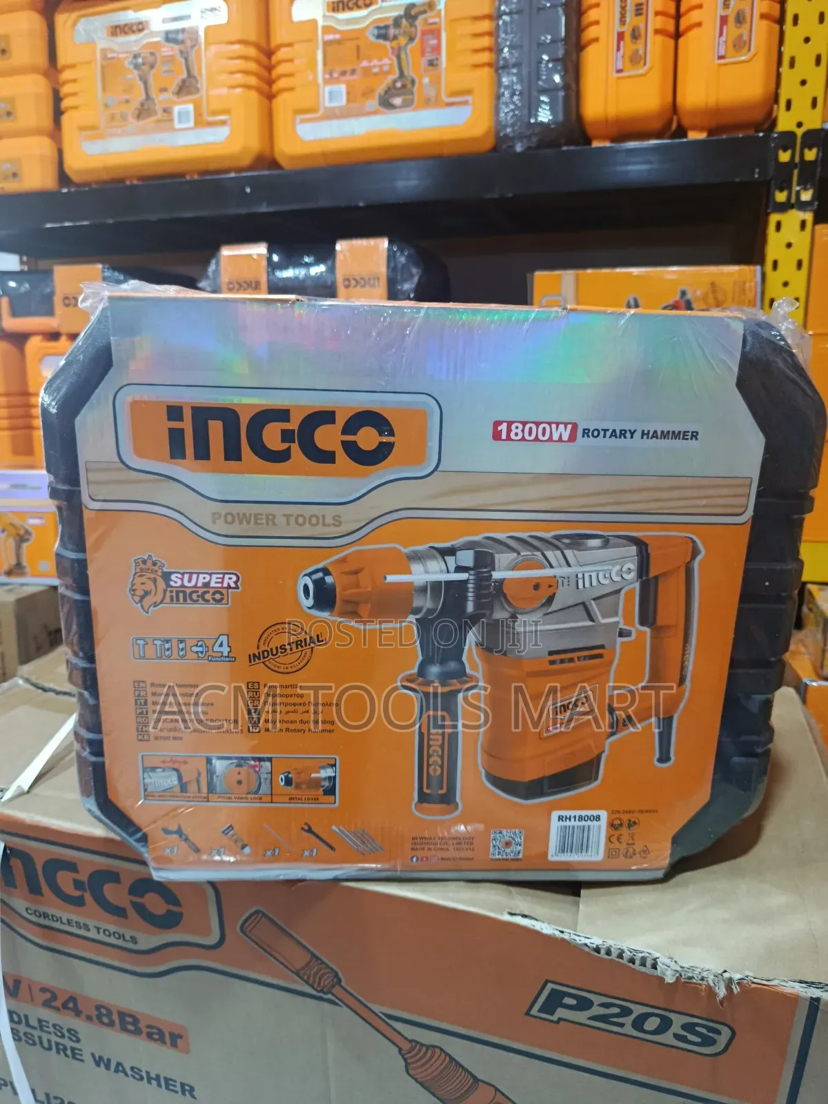 Ingco Rotary Hammer Rh18008 – 1800w Heavy Duty SDS-Plus