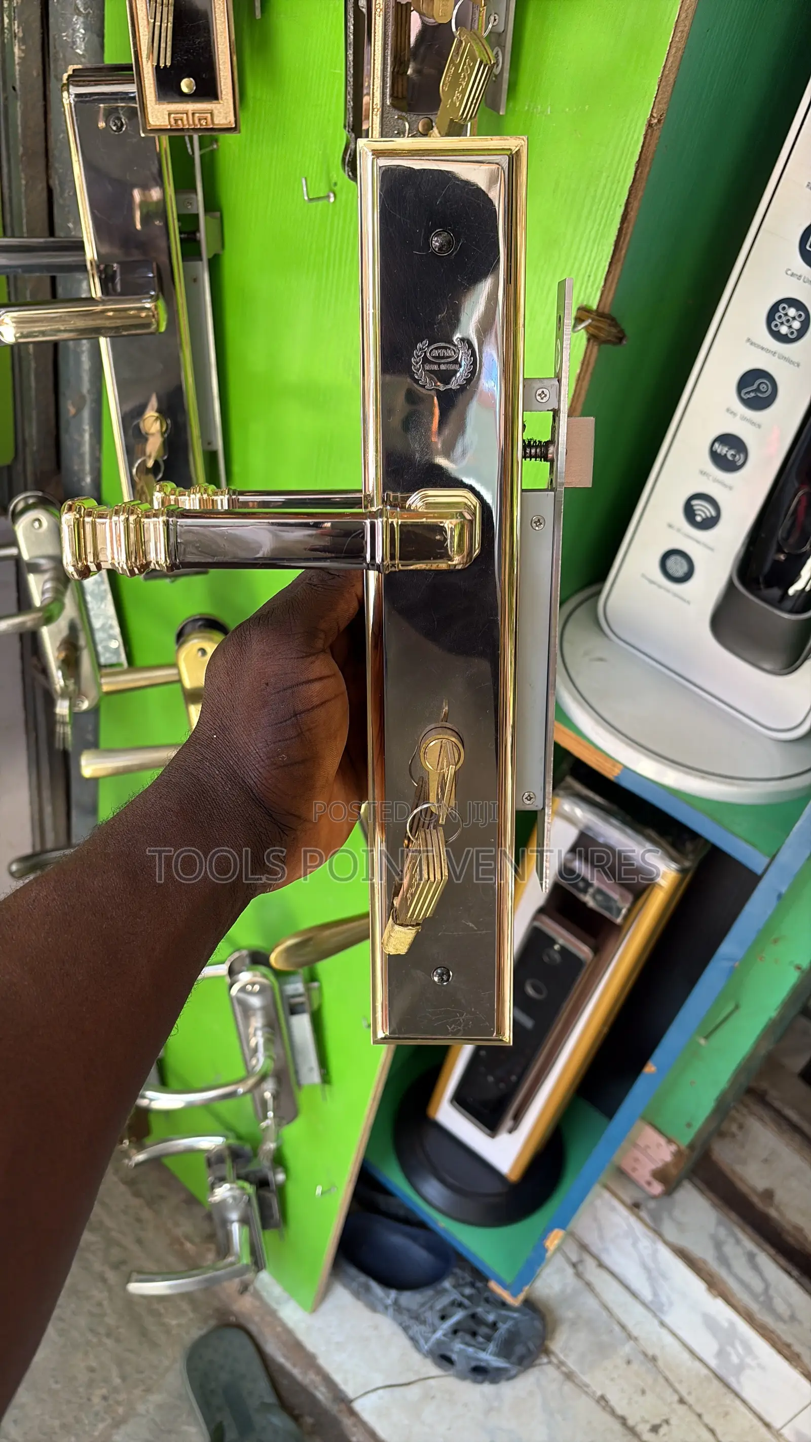 High-Security Italian Door Handle Lock.