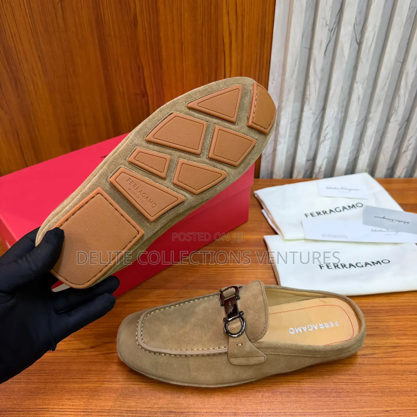 Luxury Update Salvatore Ferragamo Gancini Ornament Mule.