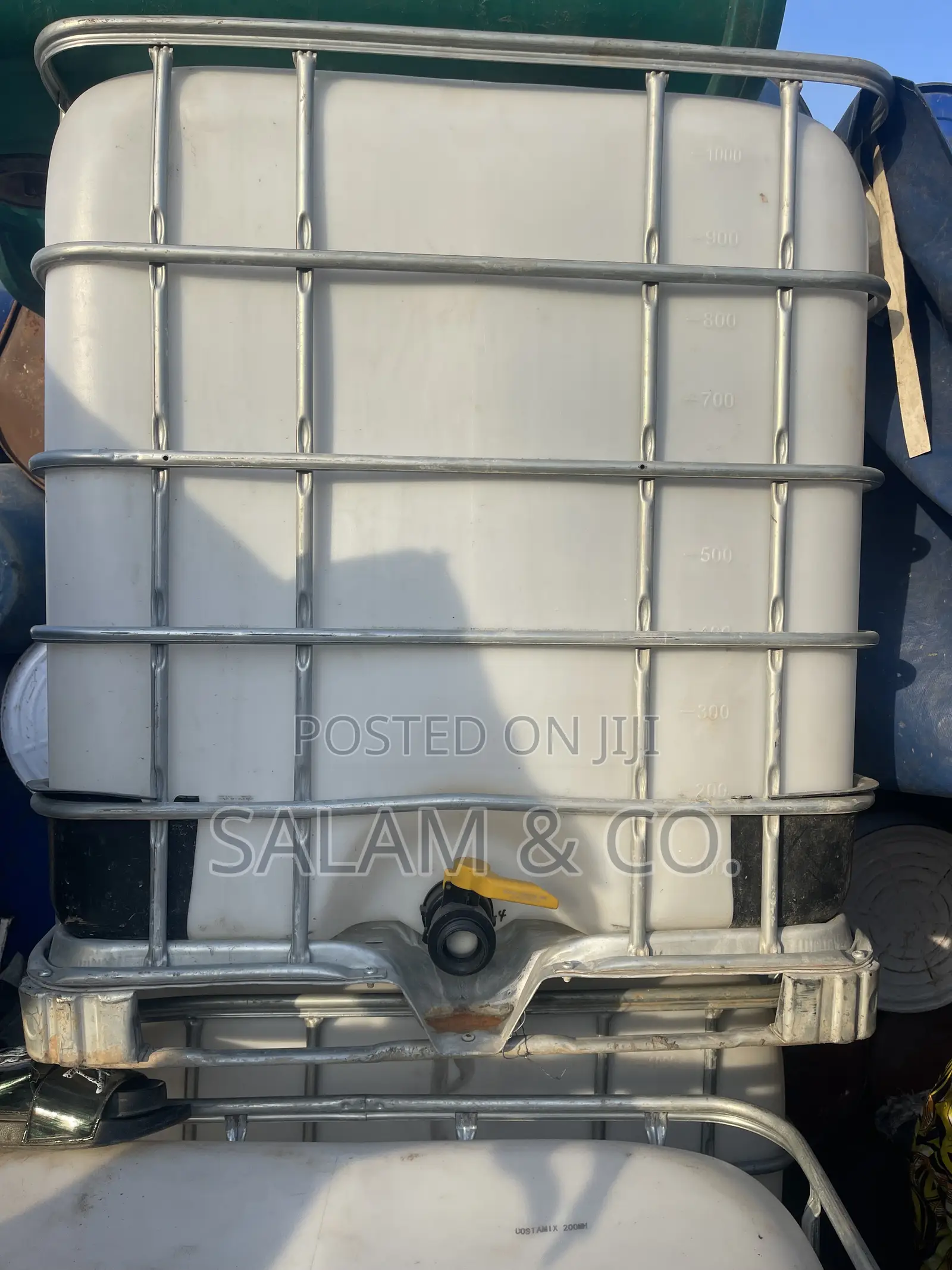 1000l Ibc Water Tank With Metal Cage Tap – Diesel Water Tank