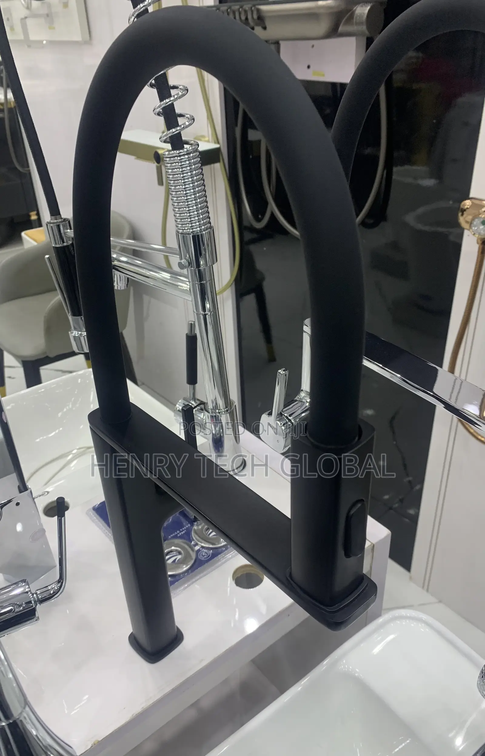 Kitchen Sink Mixer (Black Color)