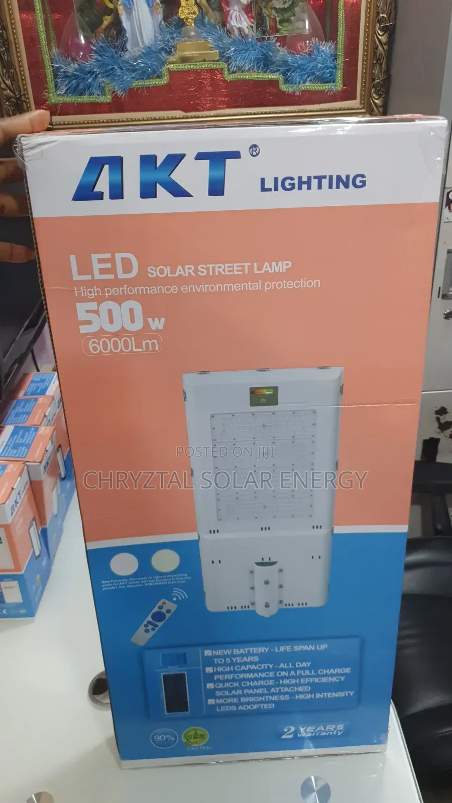 Original 500watts Akt Solar Street Light With Remote Control Kits