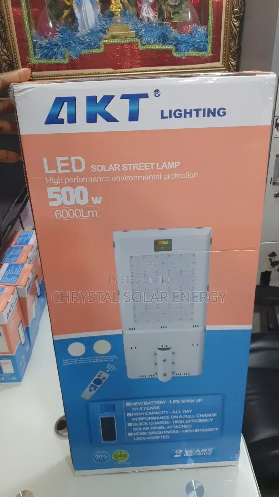Original 500watts Akt Solar Street Light With Remote Control Kits