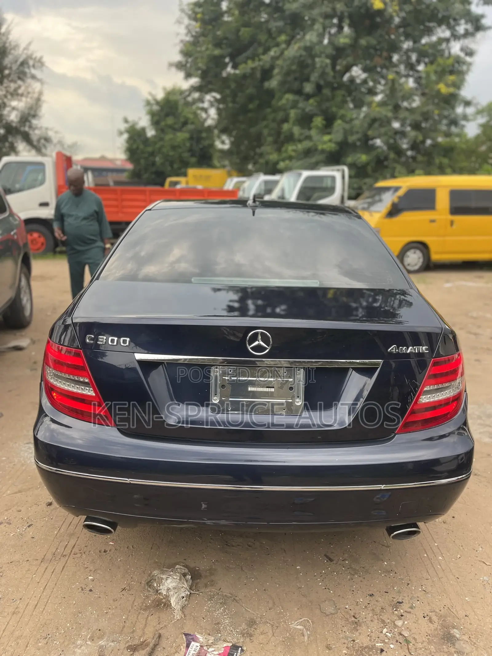 Mercedes-Benz C300 Luxury 4Matic Sedan AWD (3.5L 6cyl 7A) 2013 Blue