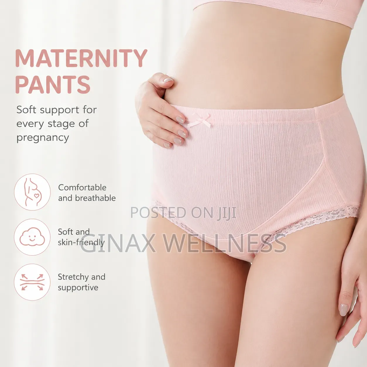 Belly-Support Maternity Underwear | High-Waist Maternity Panties