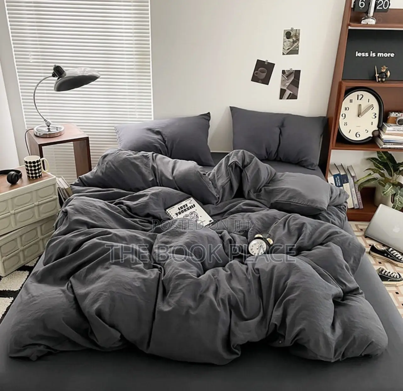 Dark Ash Luxury American Cotton Bedsheets With Pillow Case