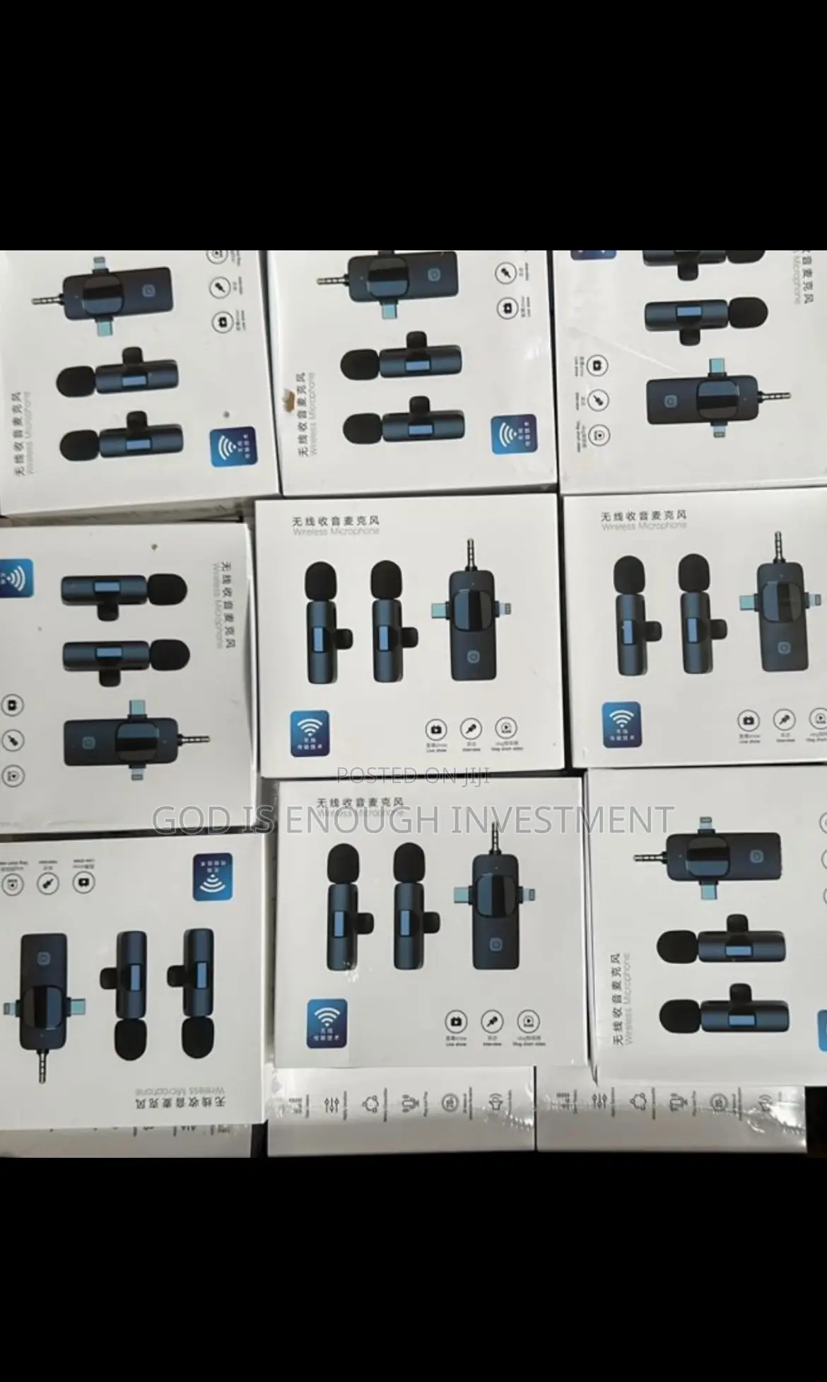K15 Content Wireless Double Microphone (iPhone,Type C, V8) 3 In 1