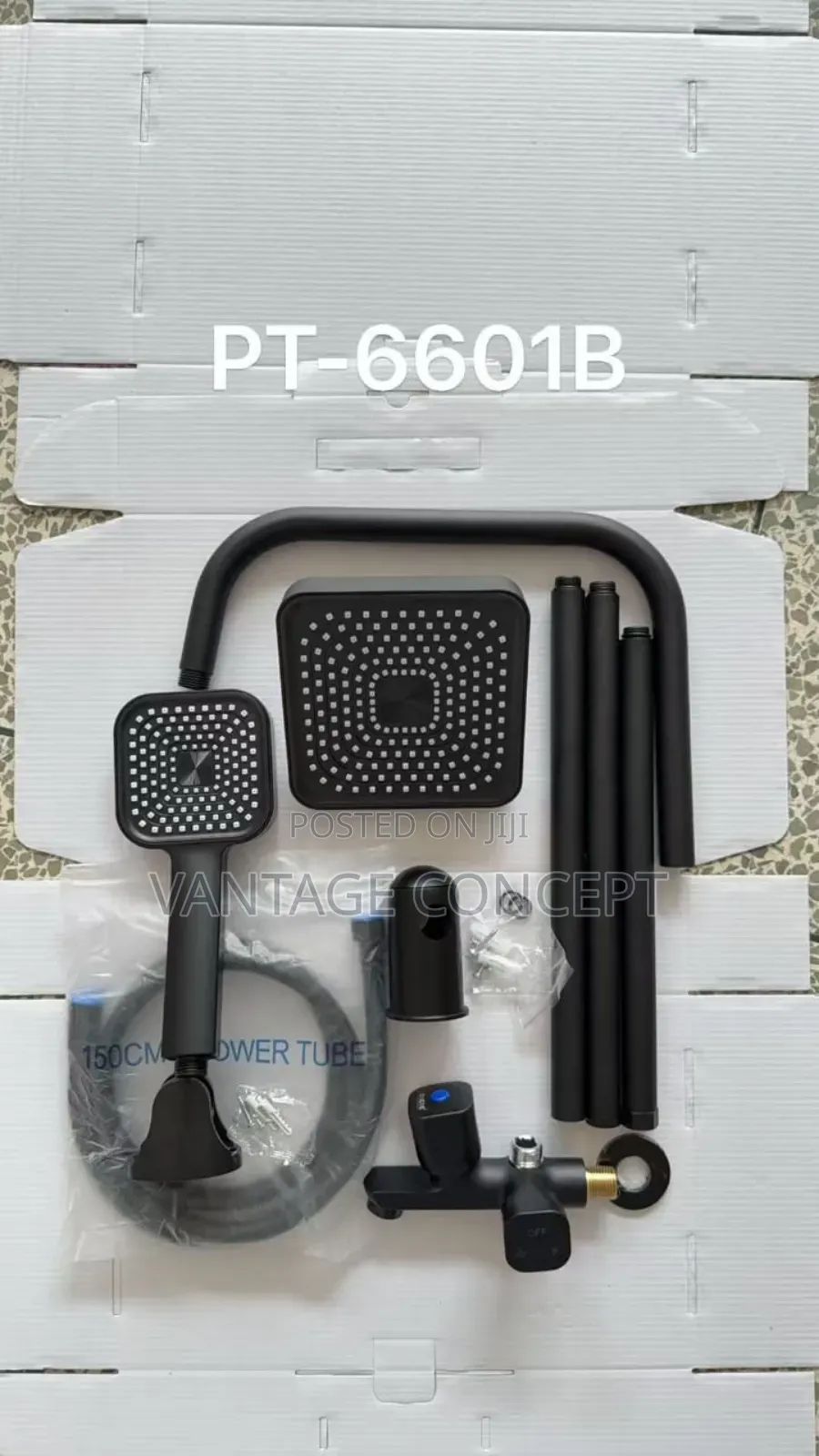 High Quality Black Single Shower