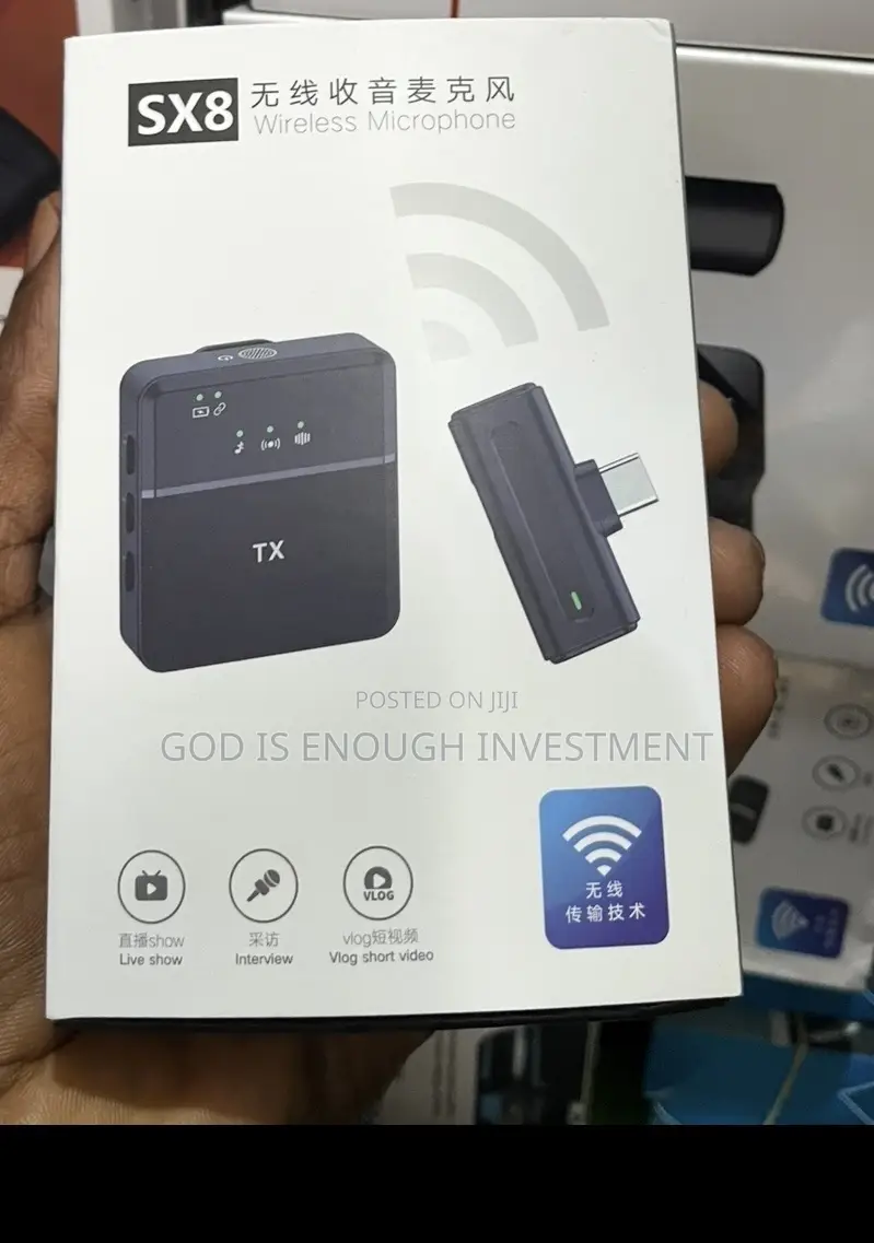 Sx8 Content Wireless Microphone With Noise Cancellation(iPhone,Type C)