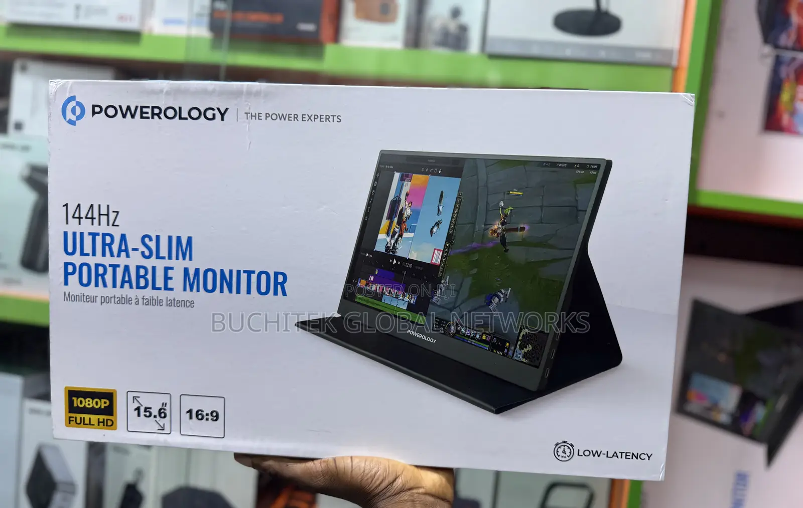 Powerlogy 15.6 inches Ultra Slim 144hz Portable Monitor