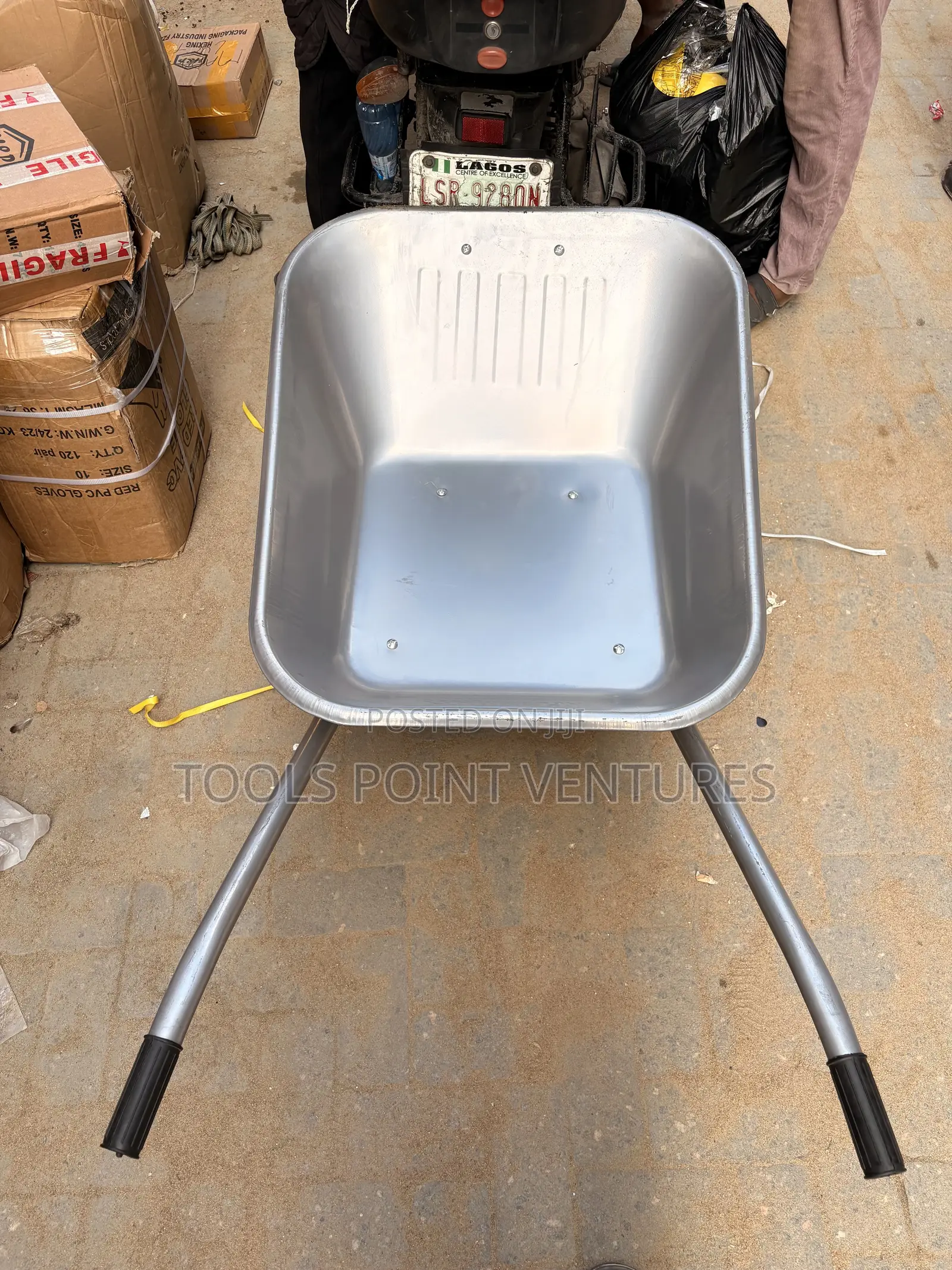Galvanized Steel Wheelbarrow