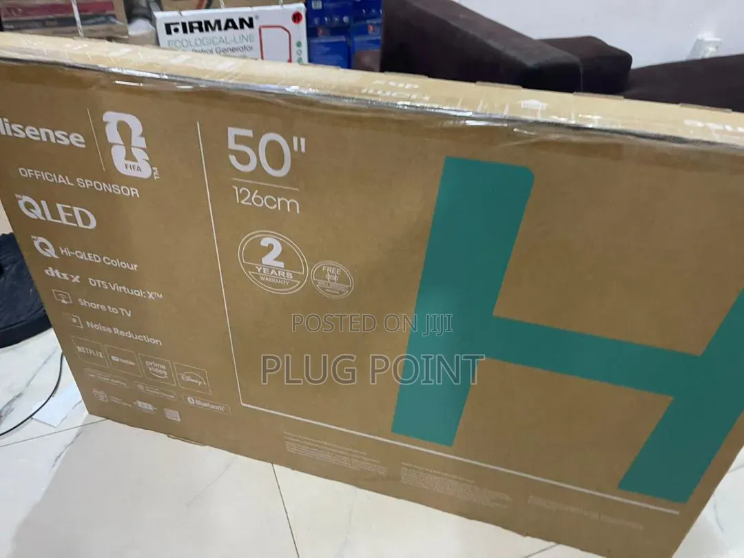 Hisense 50 inches Qled Smart Tv With Vibrant Color Technology