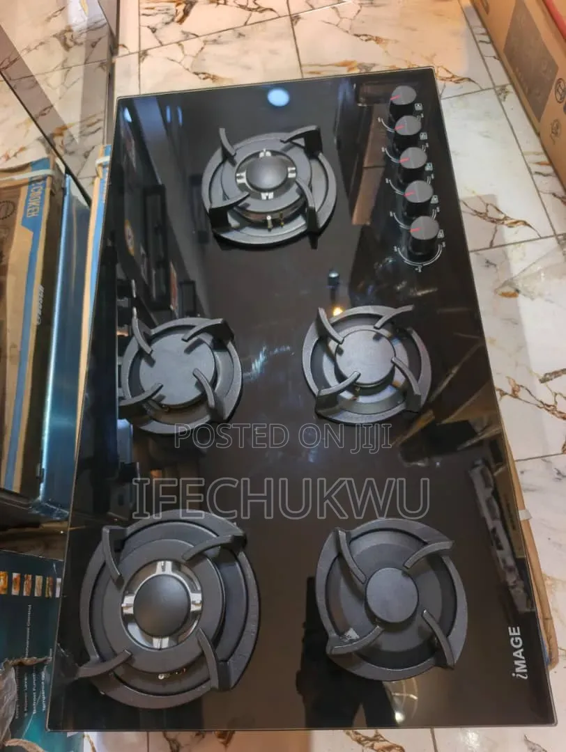 Original Image Built-in With Safety Devices 5 Burners Gas Cooker Hob