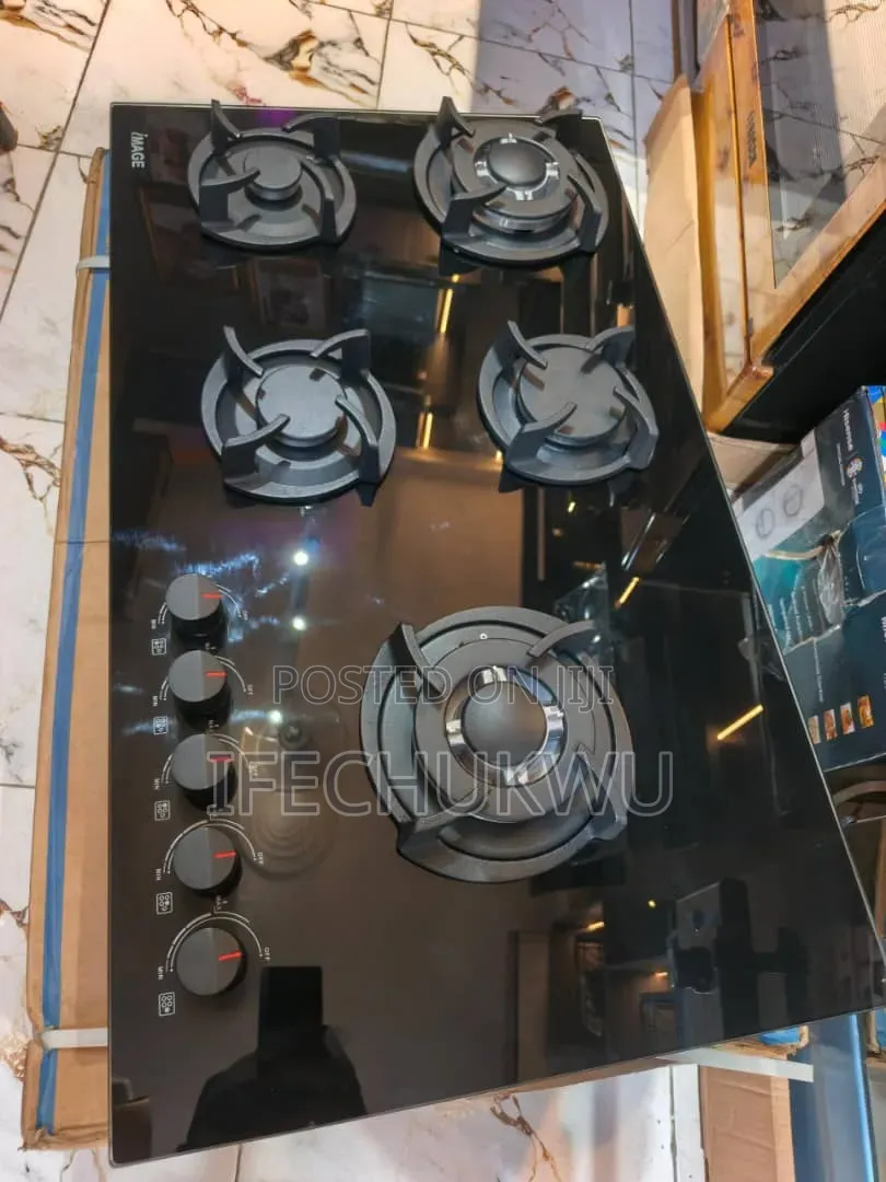 Original Image Built-in With Safety Devices 5 Burners Gas Cooker Hob