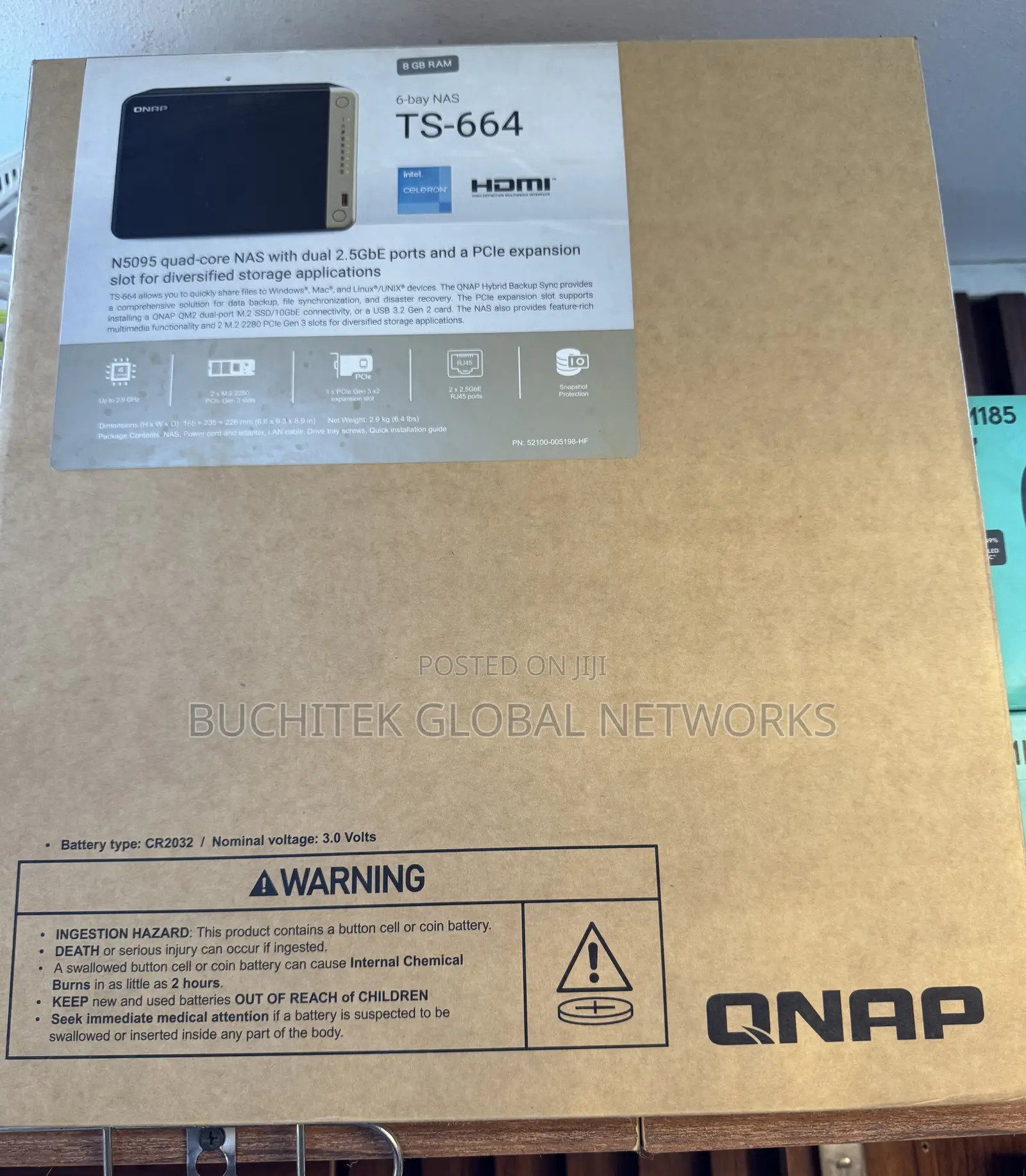 Qnap Ts-664 6-Bay Nas Enclosure.