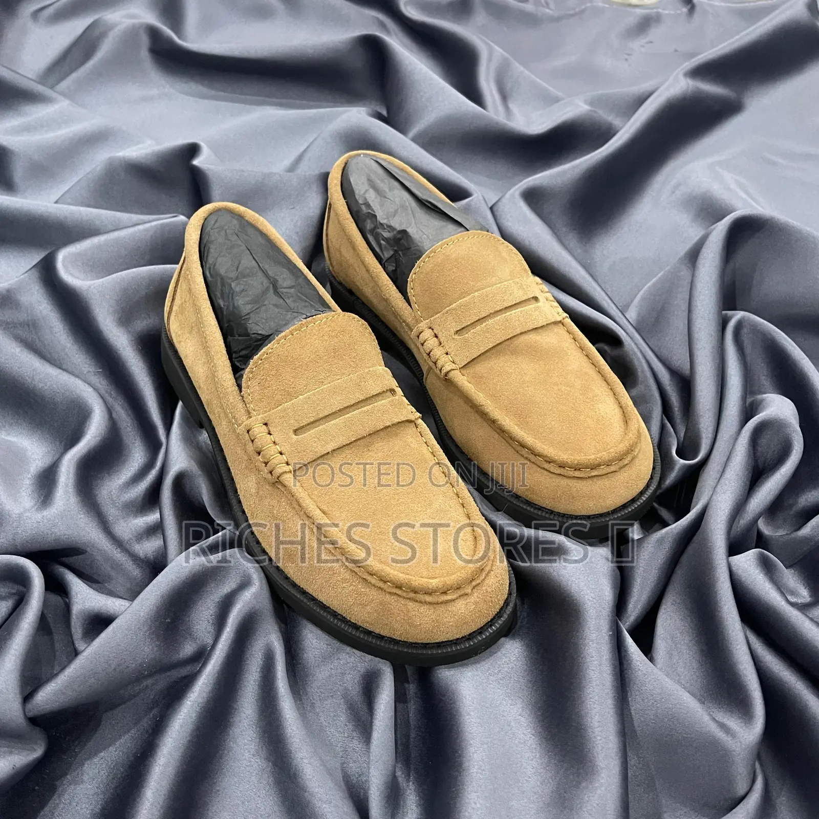 Dior Homme Suede Brown Penny Loafers