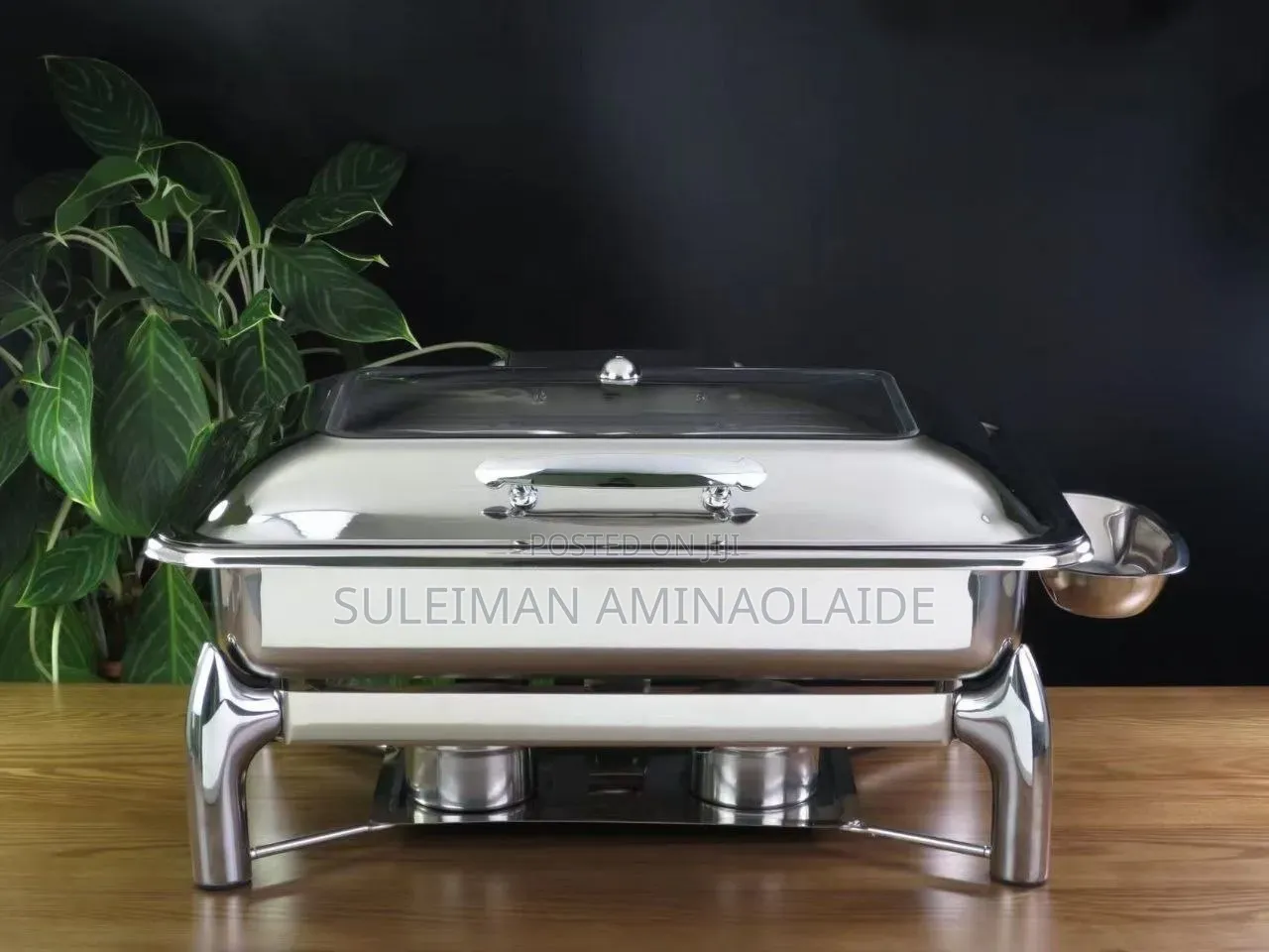 Top Notch Luxury Quality Sliver Chaffing Dish Double Pan