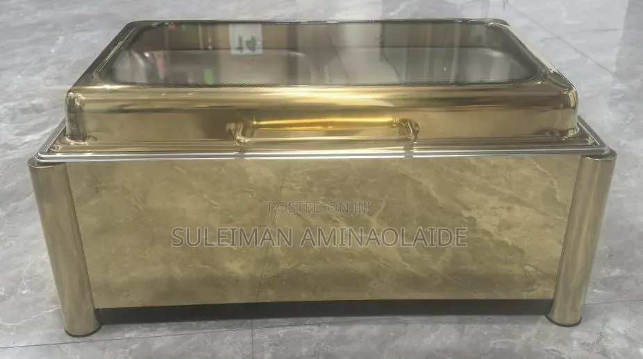 Top Notch Luxury Quality Gold Chaffing Dish Round Square