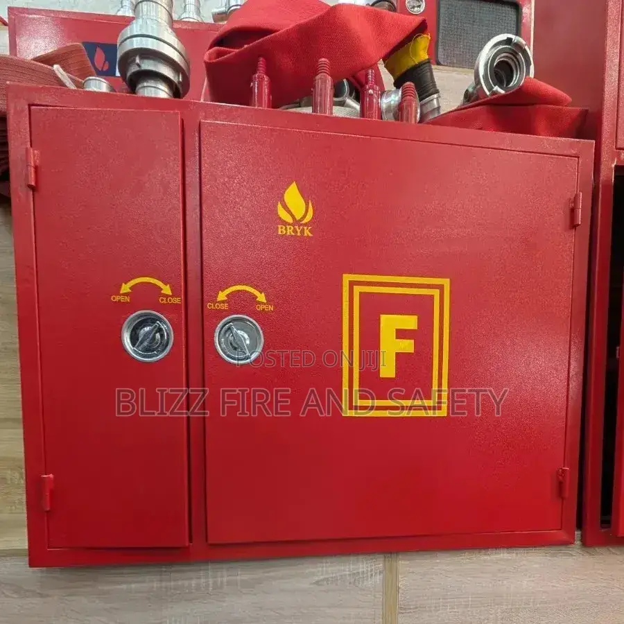 2-in-1 Hose Reel And Fire Extinguisher Cabinet