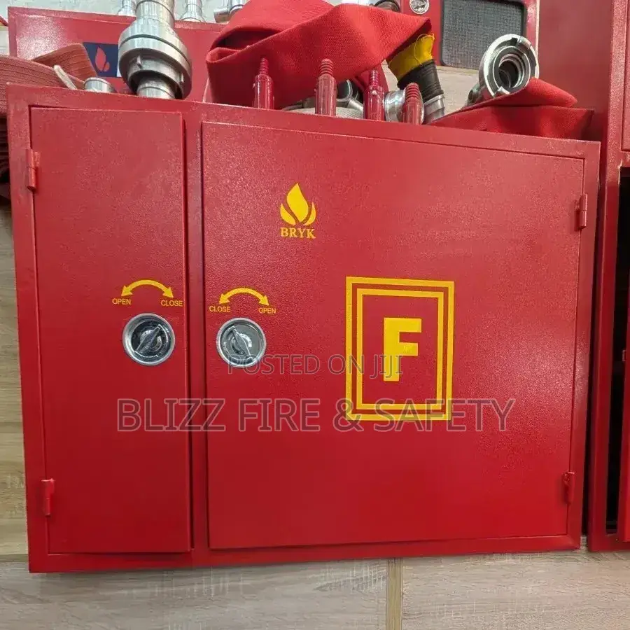 2-in-1 Hose Reel And Fire Extinguisher Cabinet