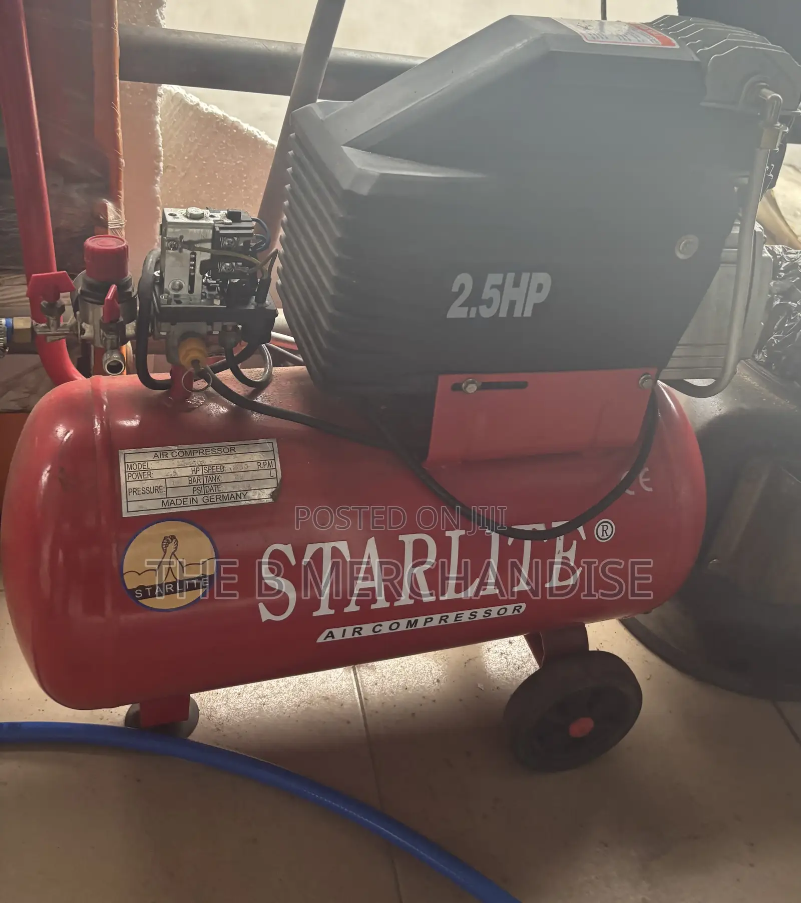 Starlite 2.5hp Portable Air Compressor