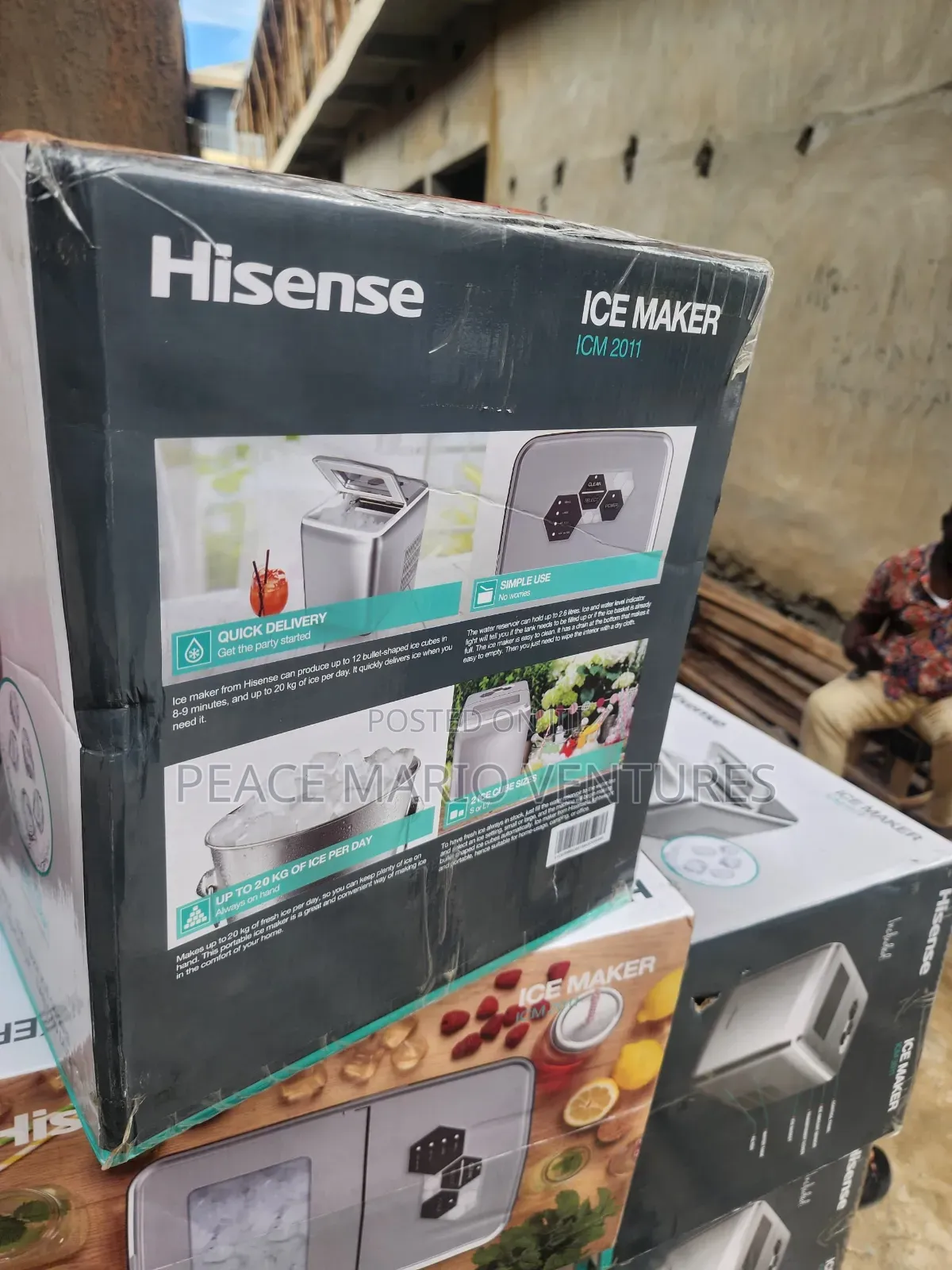 Hisense Original Ice Maker 20kg With 2years Warranty.