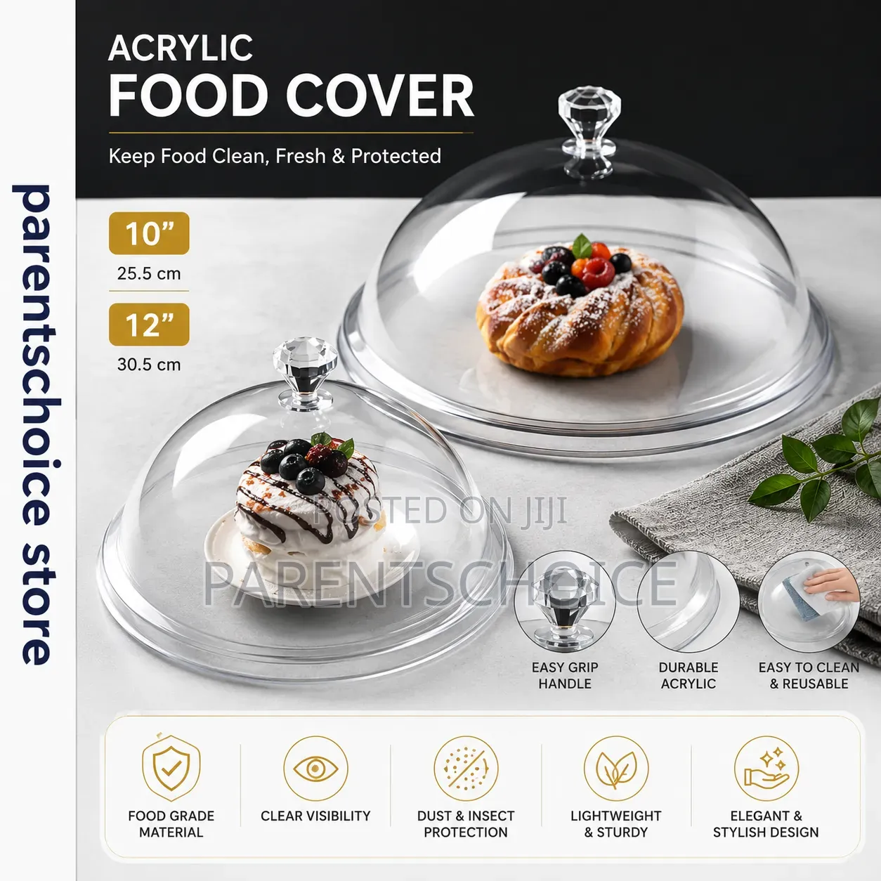 Acrylic Dome Buffet, Plate Food Cover