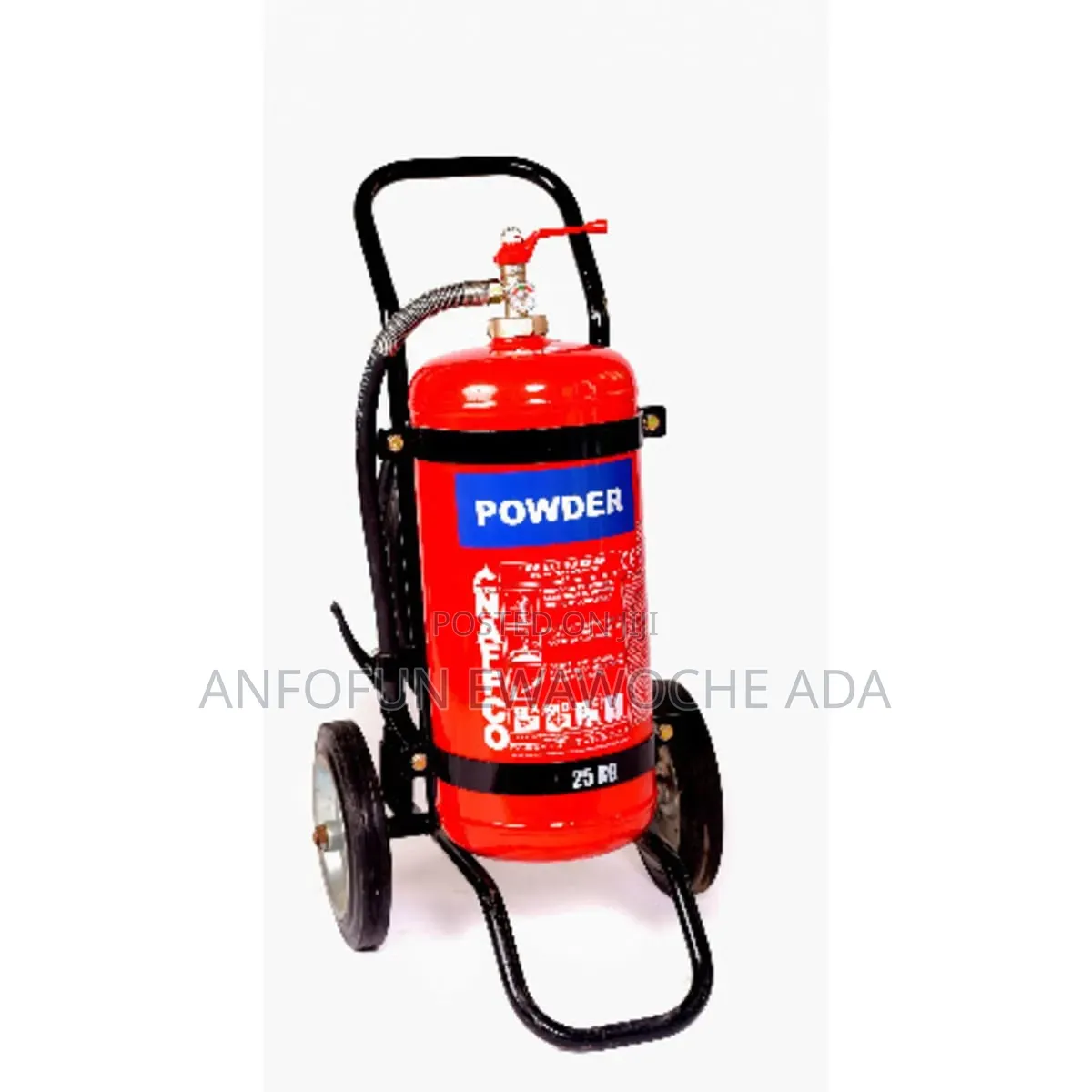 Naffco 25kg Dry Chemical Powder Mobile Extinguisher