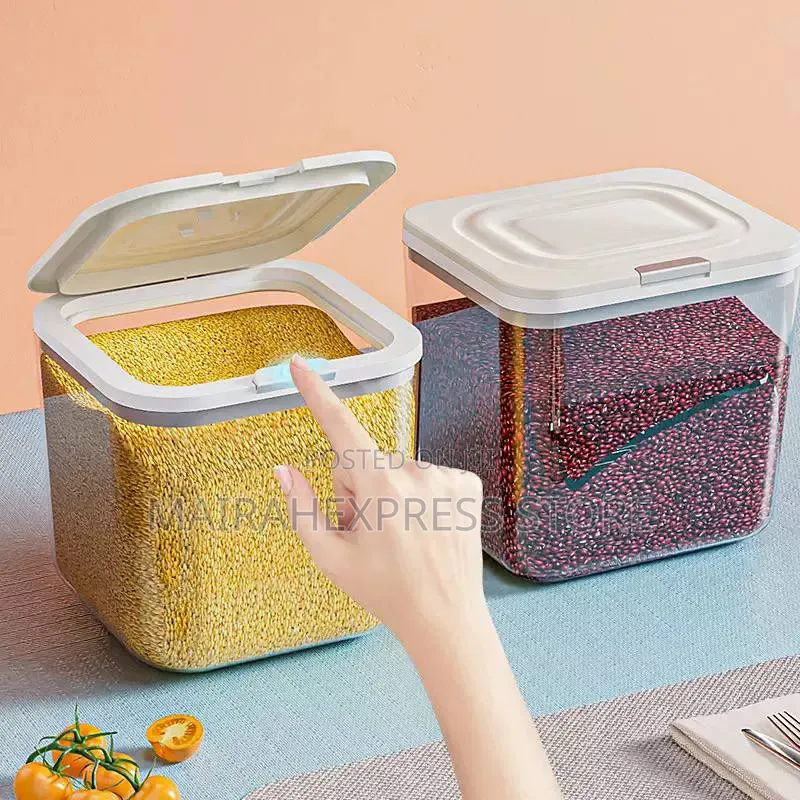 8l Pop-Up Acrylic Rice Bin T2mm7